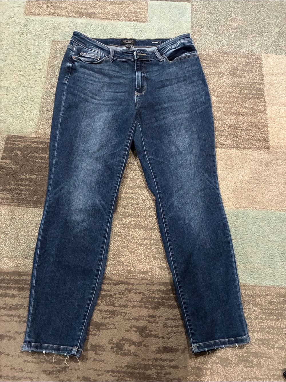 Judy Blue Dark Blue Boyfriend Jeans
